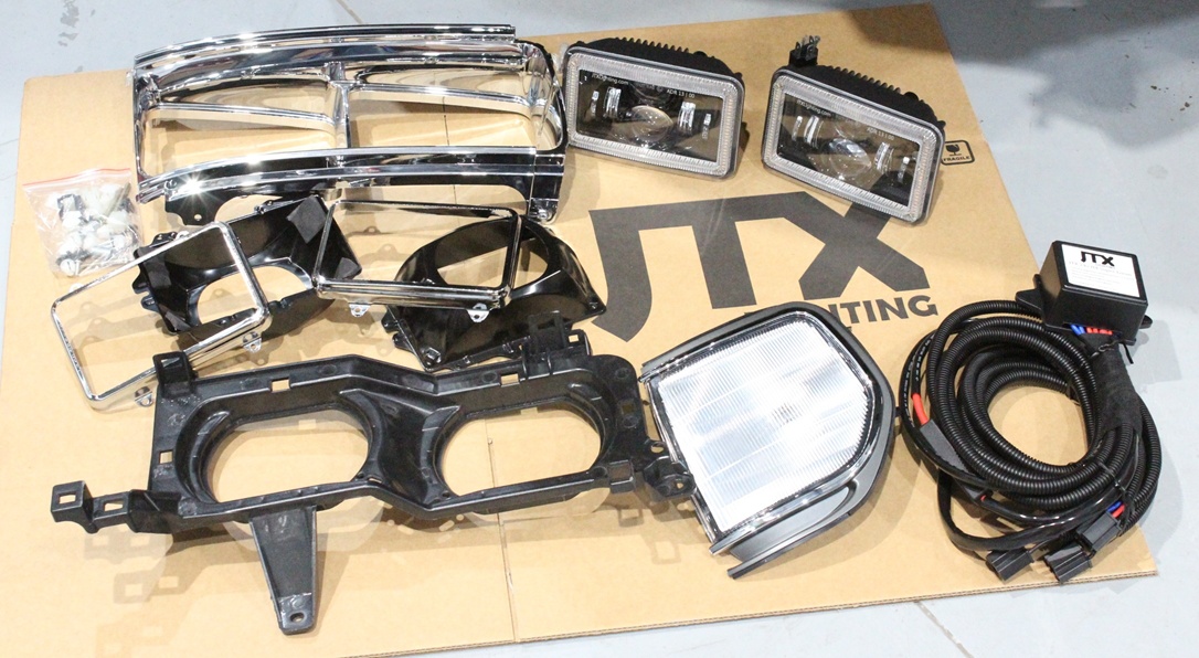 Toyota 80 Series Landcruiser Headlight Conversion from Sahara style to GXL quad JTX 6x4 LED Lights - Image 3