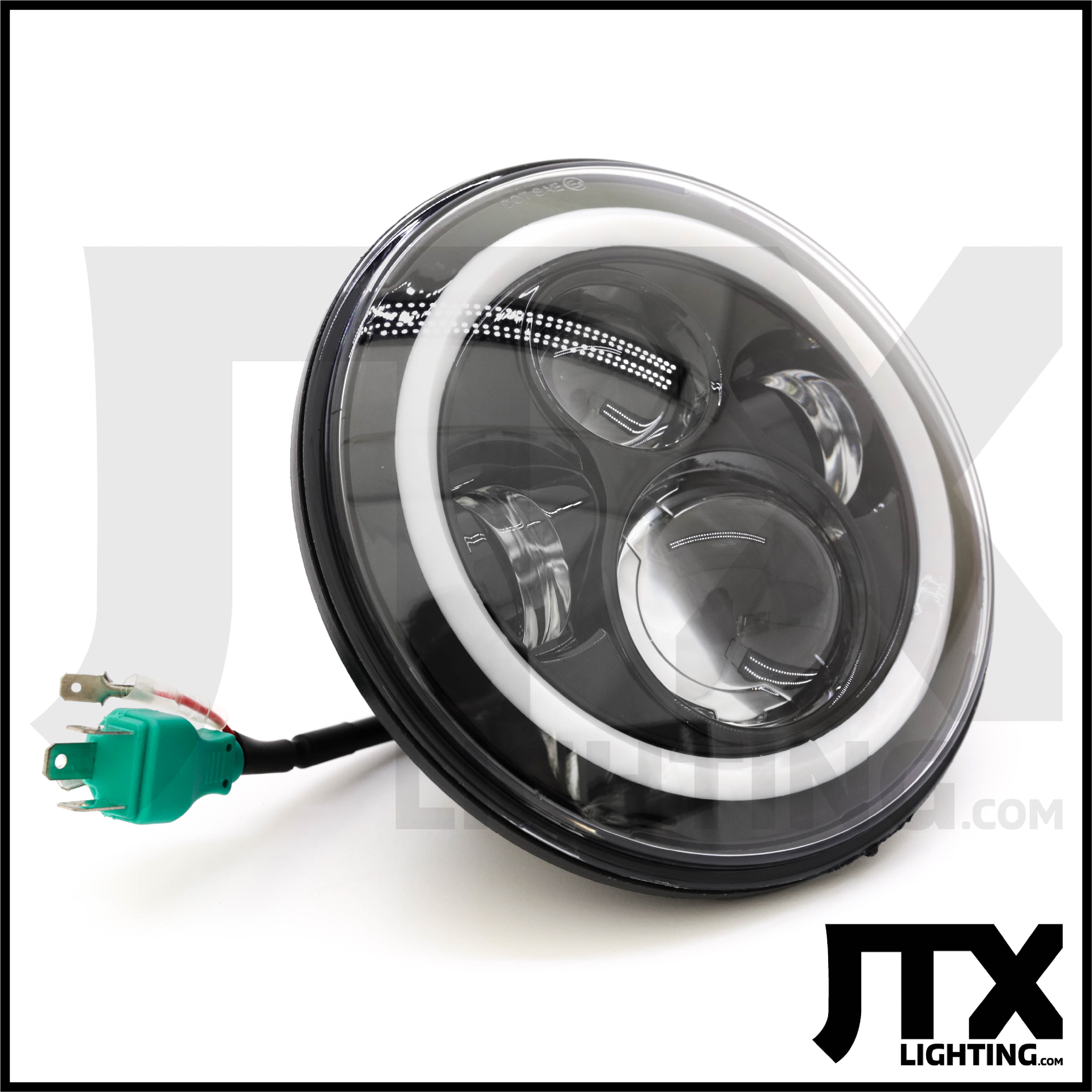 Details about   JTX 7" LED Headlights Plain Black without Halo Mazda RX7 808 929 1200