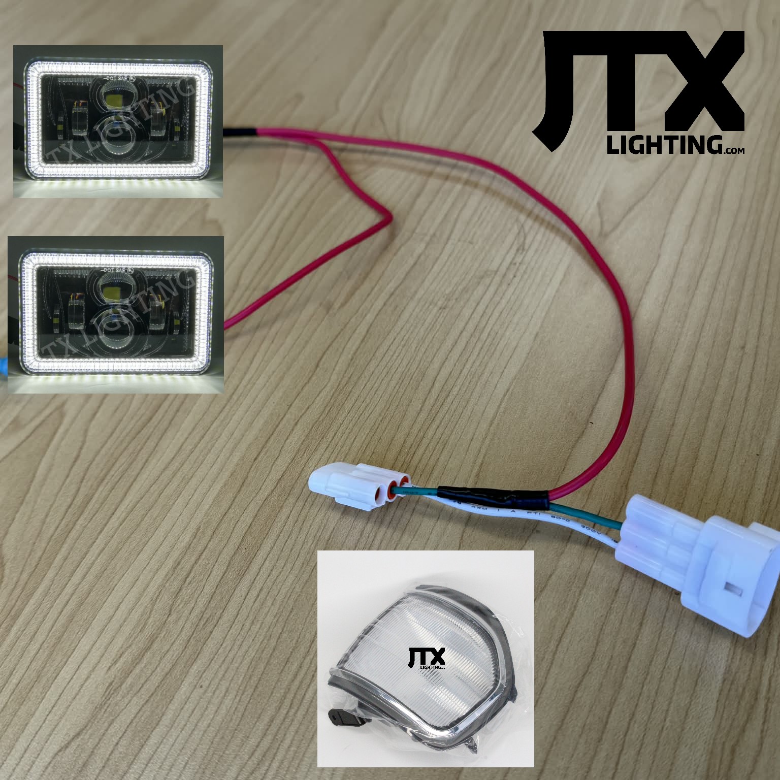 Toyota 80 Series Landcruiser Headlight Conversion from Sahara style to GXL quad JTX 6x4 LED Lights - Image 25