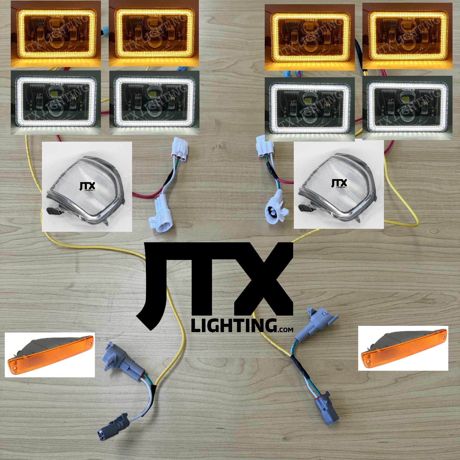 Toyota 80 Series Landcruiser Headlight Conversion from Sahara style to GXL quad JTX 6x4 LED Lights - Image 23