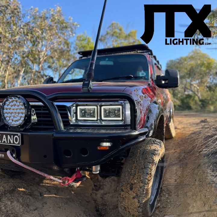 Toyota 80 Series Landcruiser Headlight Conversion from Sahara style to GXL quad JTX 6x4 LED Lights - Image 28