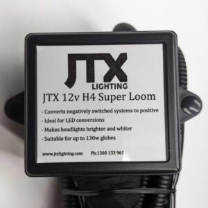 JTX LED 2Way H4 Super Loom Wiring Loom Harness