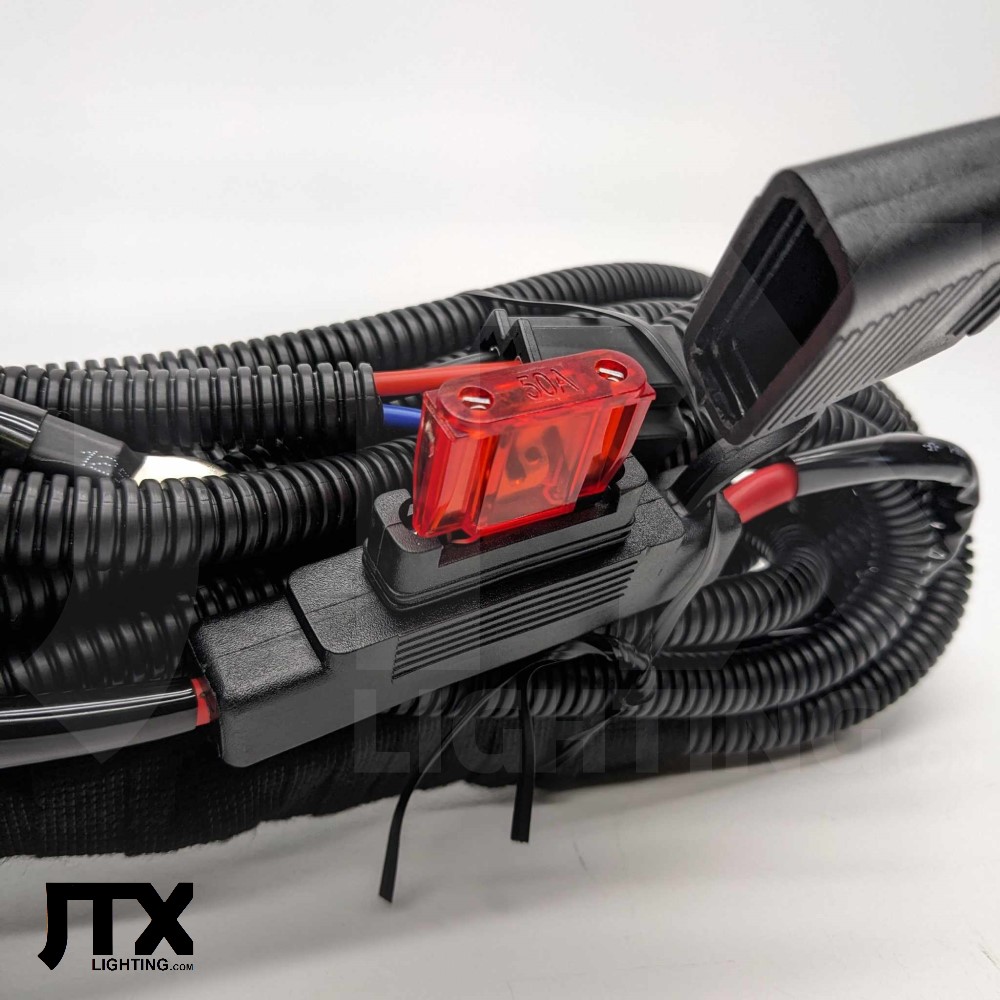 JTX LED 2Way H4 Super Loom Wiring Loom Harness - Image 7